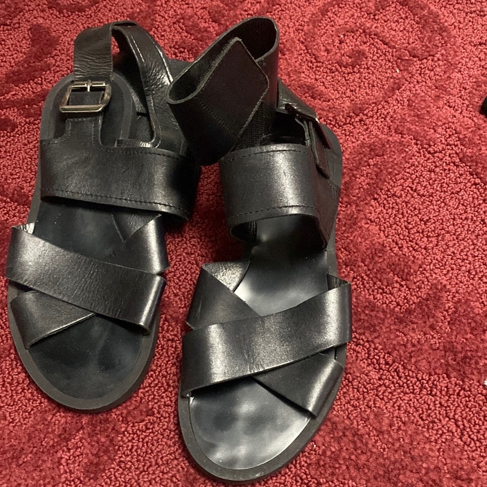 Zara flat stripy sandal